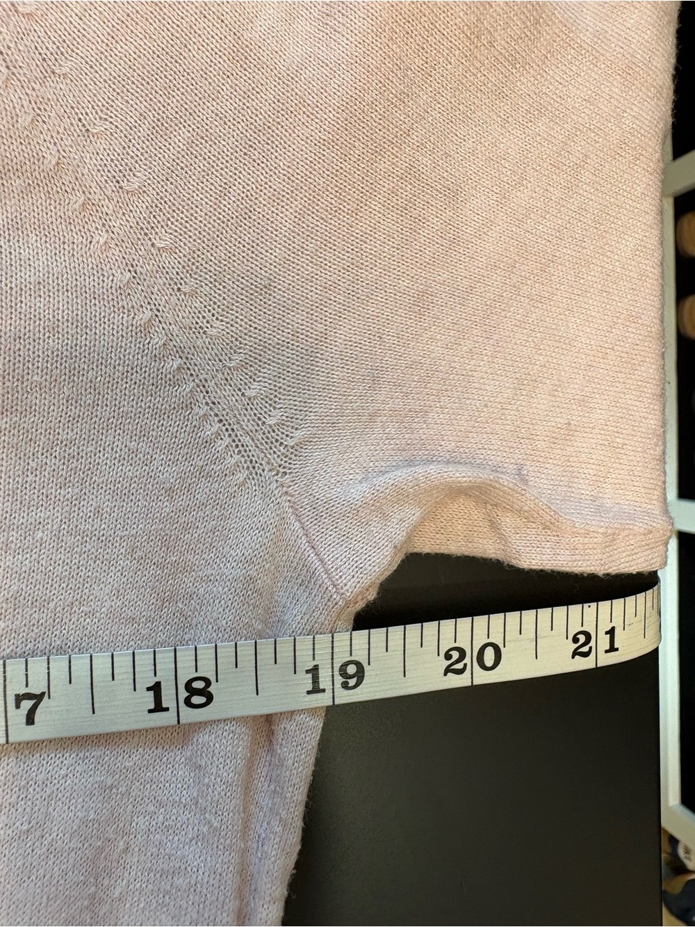 CAbi Light Pink Off-the-Shoulder Lightweight Sweater - Picture 7 of 9
